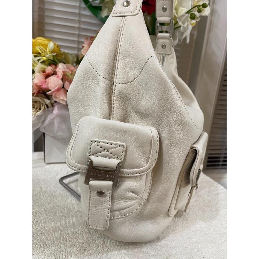 MICHAEL KORS brookville pocket shoulder hobo off-white bag purse (pu3000 - Picture 3 of 11